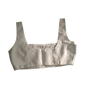 NWT SKIMS Faux Leather Bralette - Size 2X